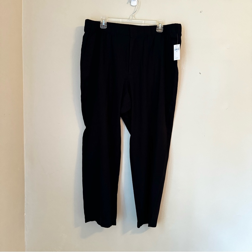 NWT Gap Black Wide Leg Linen Pants